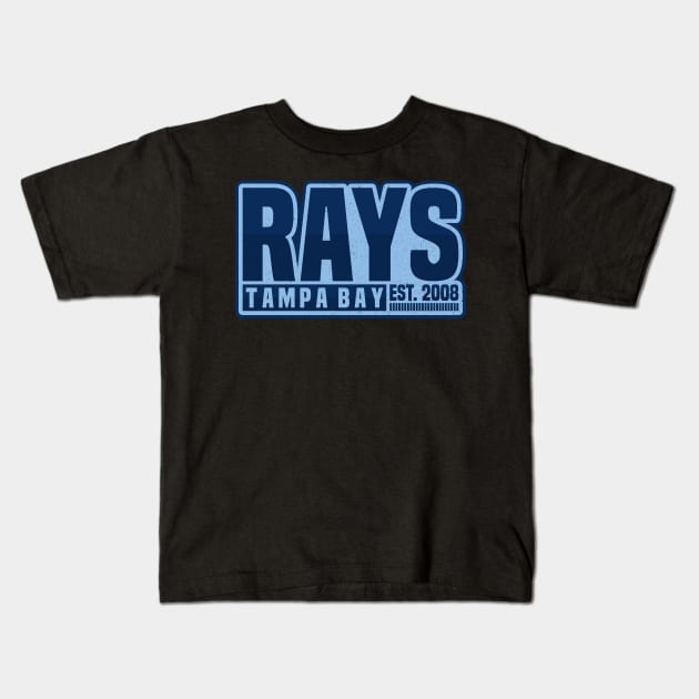 Tampa Bay Rays 01 Kids T-Shirt by yasminkul